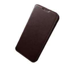 YBYMGZCF Capa flip para iPhone 15/15 Pro/15 Plus/15 Pro Max, capa carteira de couro genuíno com bloqueio RFID, 2 compartimentos para cartão e suporte, à prova de choque, capa interior de TPU