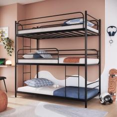 Treliche de Solteiro em Ferro Jack Preto