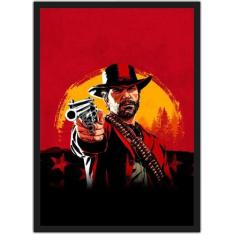 Quadro Decorativo Red Dead Redemption Games Jogos Geek Decorações Com 