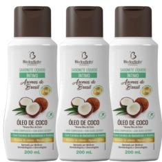 Kit 3 Sabonete Líquido Íntimo Óleo De Coco 200Ml - Bio Instinto