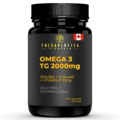 Ômega 3 TG Canadense 2000mg + EPA 660mg + DHA 440mg + Vitamina E 10mg 