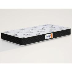 Colchão Solteiro Gazin Supreme D-33 0,78X1,88X14 Preto Com Branco
