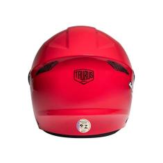 Capacete Para Moto Aberto Taurus Joy 23 Vermelho 56