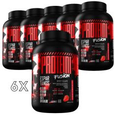 6x Protein Fusion Whey Isolate 900g - Kit Atacado Cx Fechada-Unissex