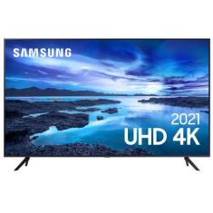 Samsung Smart TV UHD 4K 70 com Processador Crystal 4K, Controle Único, Alexa Built in e Wi-Fi - 70AU7700
