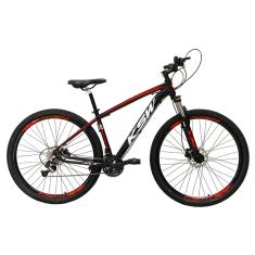 Bicicleta Aro 29 KSW XLT Câmbios Shimano 24v K7 Freios a Disco Hidráulicos Suspensão Com Trava-Unissex