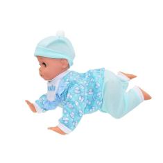 Boneca Rastejante Elétrica Boneca Infantil Brinquedo Elétrico de Torção de Som e Luz