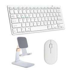BDNET, Teclado E Mouse Bluetooth, Sup P/iPad Air 5 10,9 2022 Branco