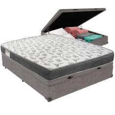 Cama Box Baú e Colchão ISO100 Espuma D33 Viúvo Ortobom