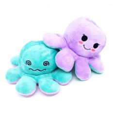 Pelucia Polvo Do Humor Reversivel Lilás/Azul