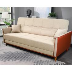 Sofá Cama Sérvia 2,00m Bege Linho Rústico - King House