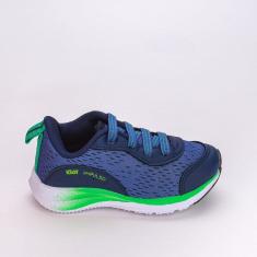 Tênis Infantil Kidy Energy Bebê Azul Marinho Verde