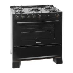 Fogão Suggar Cook Glass 5 Queimadores Preto Fgvcg510pt Bivolt PRETO / Bivolt