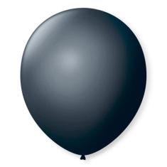Balão São Roque Número 7 Preto Ebano 50 Unidades