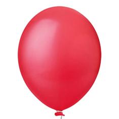 Balão Vermelho de Látex - 9 Polegadas - 50 Unidades