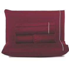 Jogo De Lençol King Top Line 180 Fios 4 Peças - Vinho