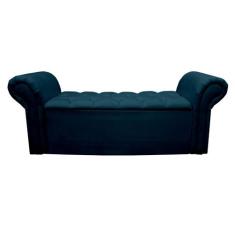 Divã Baú Para Cama Box King 195cm - Modelo Agnes - Tecido Suede - Vani