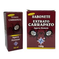 KIT Atrativo Óleo Carrapato Agarra Homens 10 ml + Sabonete