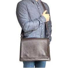 Bolsa Masculina Transversal Tiracolo Executiva De Couro Grande - Art M