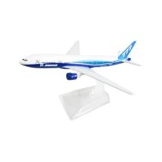 Avião Miniatura de Metal Boeing em Escala 1:400 Colecionável Com Base 