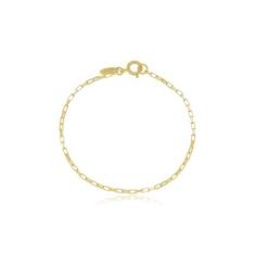 Pulseira Infantil Banhada A Ouro 18K - Mariah Store Semijoias