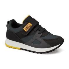 Tênis Klin Walk Mini 216123 Grafite/Preto/Amarelo-Unissex