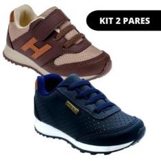 Kit 2 Tênis Infantil de Masculino Casual De Criança-Masculino