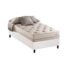 Cama Box Solteiro: Colchão Molas Herval Maxspring Scotland + Base CRC 