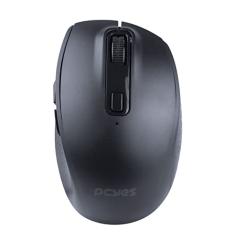 MOUSE REC100 SEM FIO RECARREGÁVEL 300MA MULTI DEVICE CONECTA ATÉ 2 DISPOSITIVOS SILENT CLICK 1800 DPI PMRWMDSCB - PRETO – PCYES
