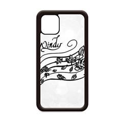 Capa com estampa de vento pintada à mão para iPhone 12 Pro Max para Apple Mini Mobile Case Shell