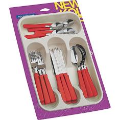 Faqueiro 25 Peças, Tramontina, New Kolor 23198775, Vermelho