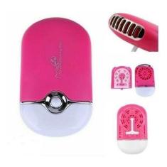 Mini Ventilador Secador Cola Alongamento Extensao Cílios Rosa - ZEM