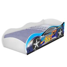 Cama carro azul c/colchao - DULLAR Móveis