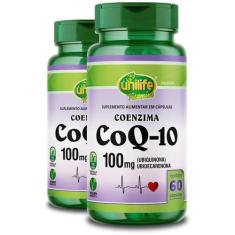 Kit 2 Coenzima Co Q10 Unilife 60 Cápsulas