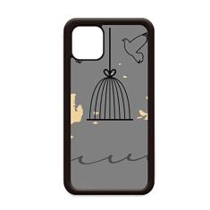Capa para iPhone 12 Pro Max com estampa de plantas abstratas para Apple Mini Mobile Case