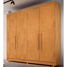Guarda-roupa Europa Palermo Com 4 Portas E 3 Gavetas Peroba