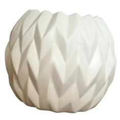 Cabilock Vaso de flores de cerâmica branca para suculentas Vaso cilíndrico moderno para decoração de casa, escritório, jardim