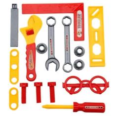 Kit Brinquedo Ferramentas Infantil Construtor Engenheiro 10 Peças