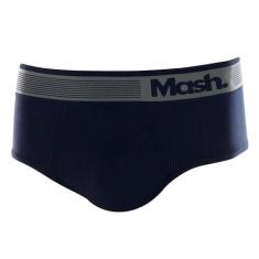 Cueca Slip Sem Costura Mash 713.02 Microfibra, Azul, Marinho, M