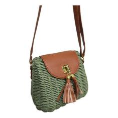 Bolsa Moderna Feminina Estilosa Pequena Passeio Linda Palha - Alwy, Ve