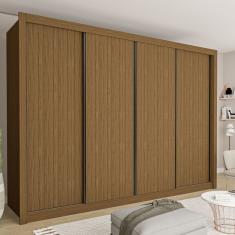 Guarda Roupa Casal Premium N poli 242cm 4 Portas 4 Gavetas Es