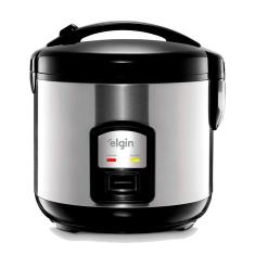 Panela de arroz elétrica elgin 5 xícaras 1 litro inox 110v