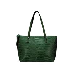 Bolsa Feminina Grife Wj Croco Golden 45474