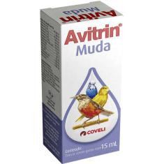 Suplemento Vitamínico Coveli Avitrin Muda para Pássaros e Aves Ornamentais - 15 mL