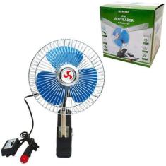 Ventilador Automotivo 12V Com Garra 6 Pol - Alfacell