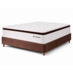 Cama Box Colchão com Molas Ensacadas Casal Alto Premium Sleep Marrom 1