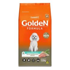 Ração Golden Fórmula Cães Adultos Mini e Pequeno sabor Frango e Arroz 