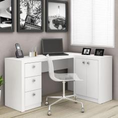 Escrivaninha de Canto 3 gavetas 2 Portas Várias Cores ME4100 Tecnomóbi