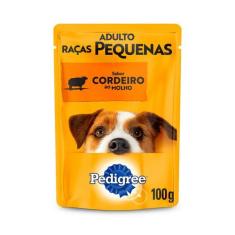 Ração Úmida Pedigree Sachê Cordeiro ao Molho para Cães Adultos de Raça