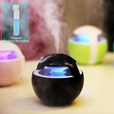 Umidificador de Ar Ultrassônico Night Elf PRETO 450ml c. Flaconete de 